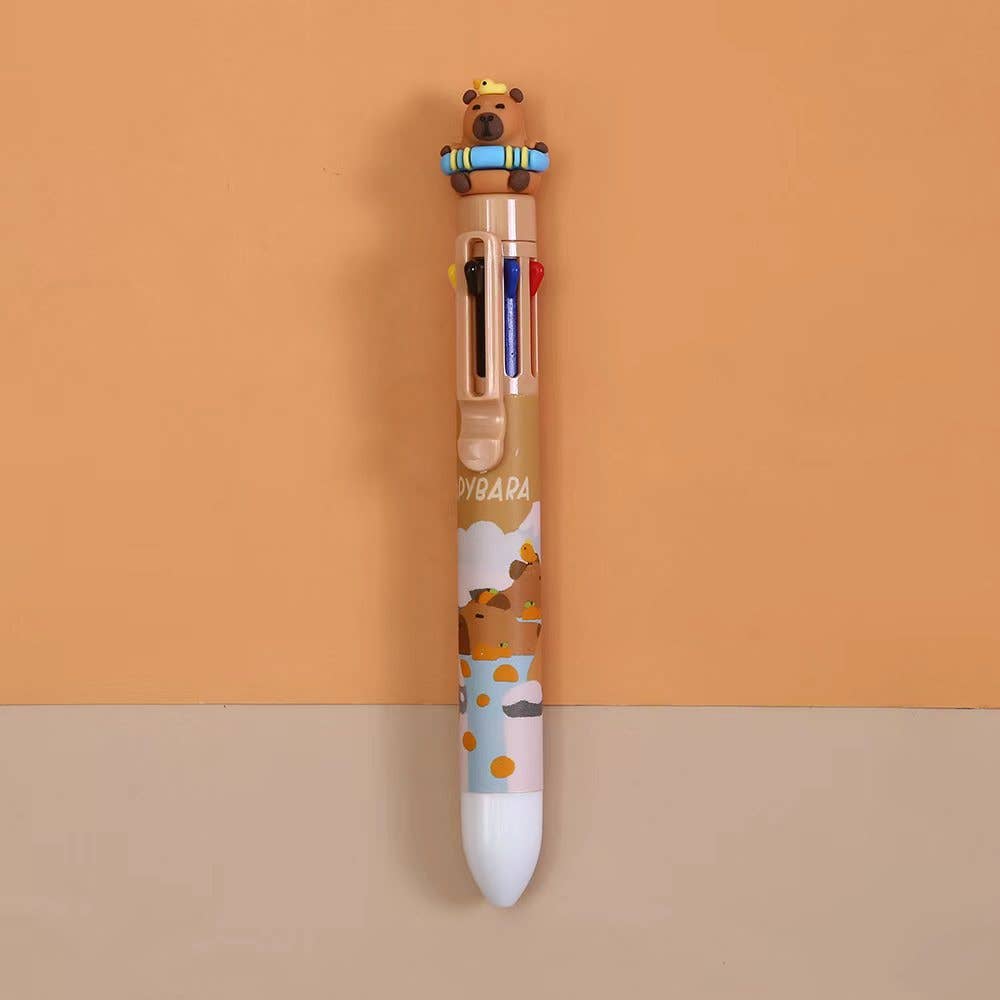 Capybara 8-Color Retractable Ball Pen | Sofun (CN)