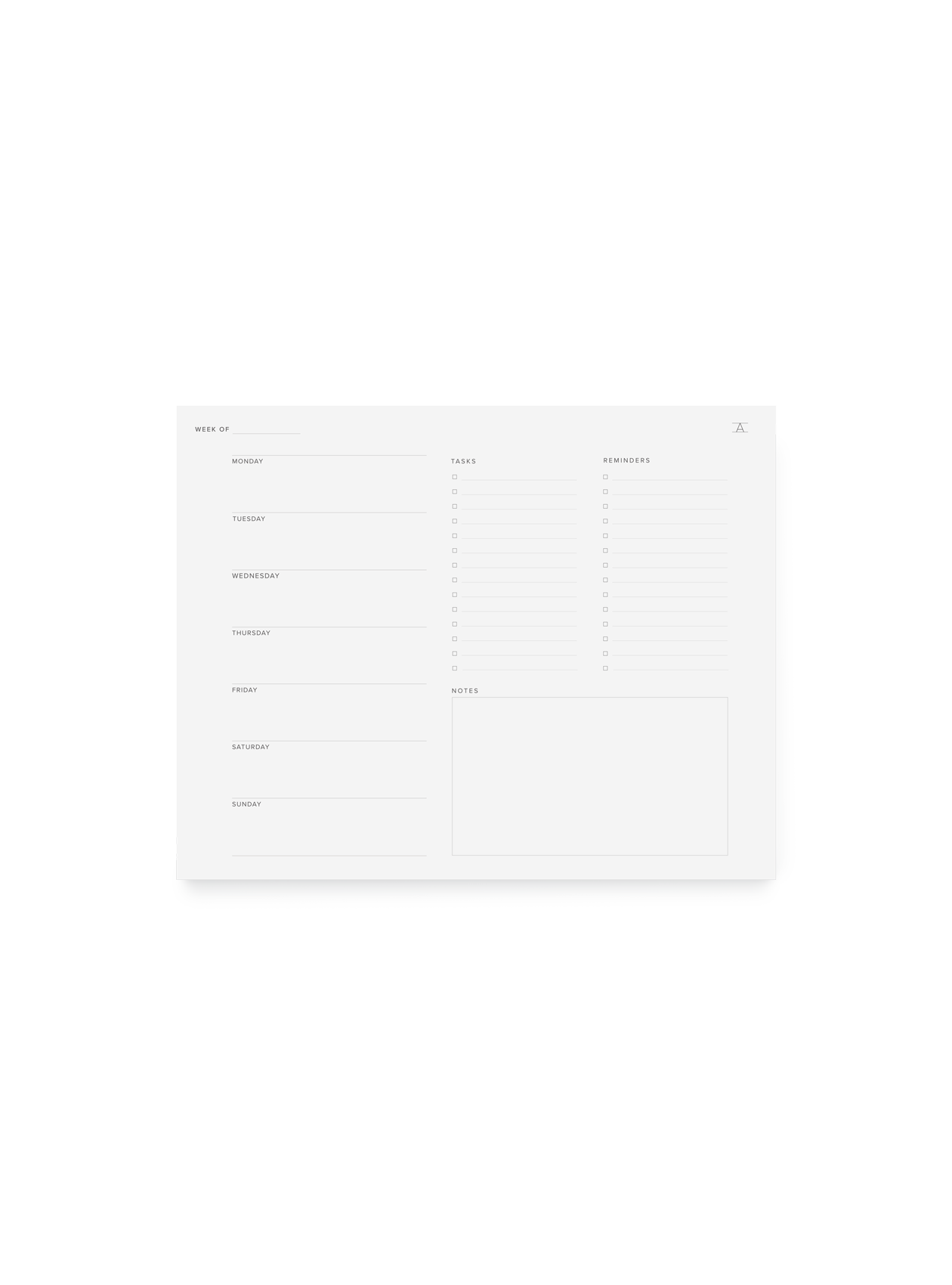 Weekly Task Pad  |  Appointed (DC)