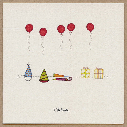 Celebrate Balloons Birthday Card | Beth Mueller (VT)