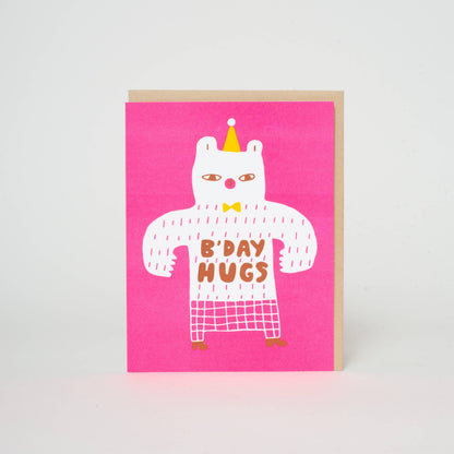 Birthday Bear Hugs Letterpress Greeting Card | Suzy Ultman x Egg Press (OR)