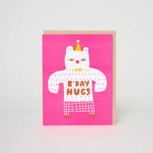 Load image into Gallery viewer, Birthday Bear Hugs Letterpress Greeting Card | Suzy Ultman x Egg Press (OR)
