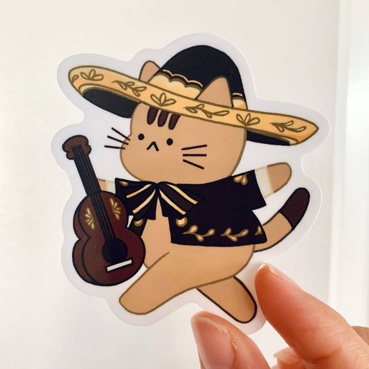 Gatito Mariachi Sticker | Chocolett (OR)