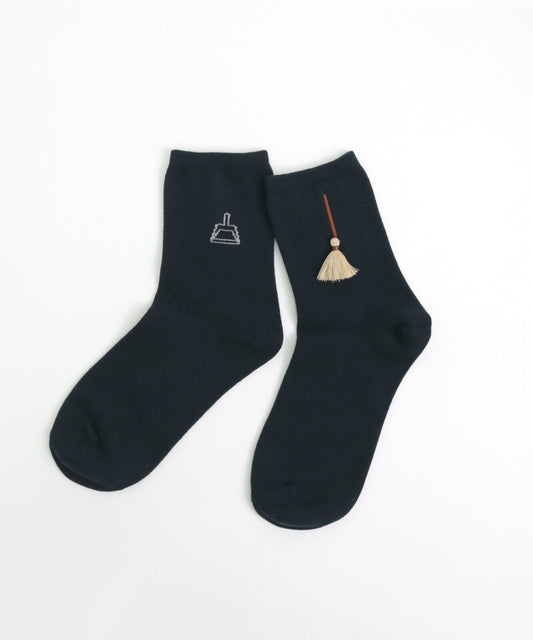 Sweep & Ear Sweep Crew Sock Set | Kivisdou (Japan)