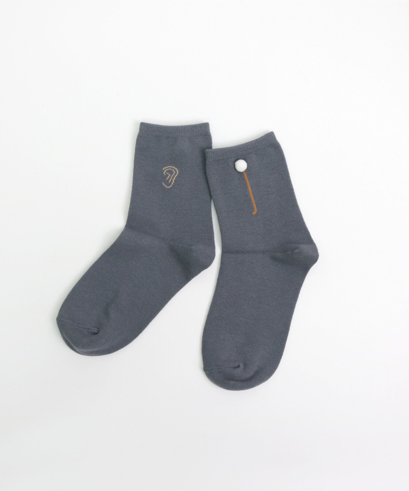 Sweep & Ear Sweep Crew Sock Set | Kivisdou (Japan)