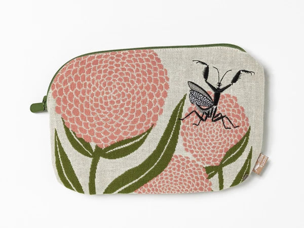 Mantis Woven Gauze Zipper Pouch | moritaMiW (Japan)