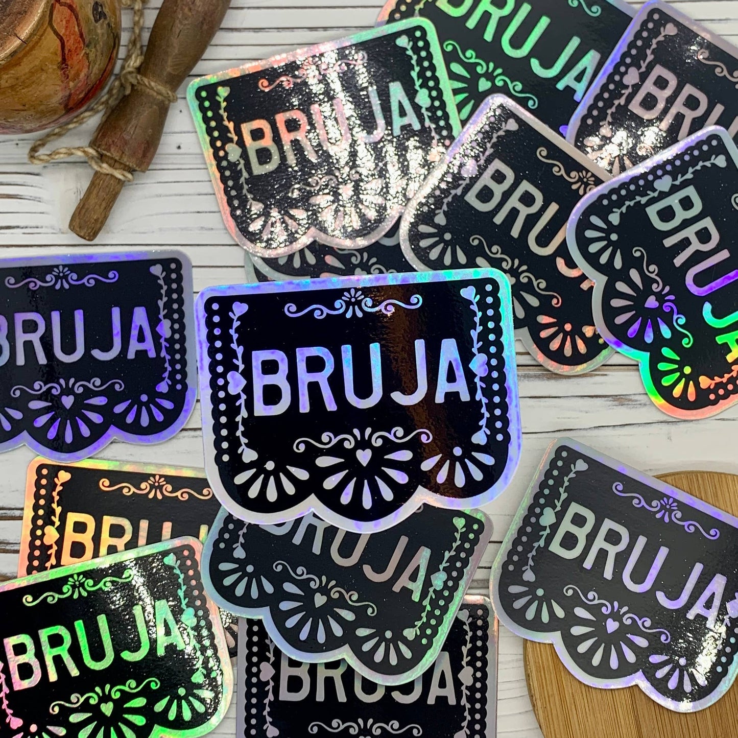 Bruja Holographic Water Resistant Sticker | Kalaka Tx