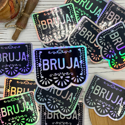 Bruja Holographic Water Resistant Sticker | Kalaka Tx