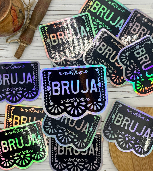 Bruja Holographic Water Resistant Sticker | Kalaka Tx