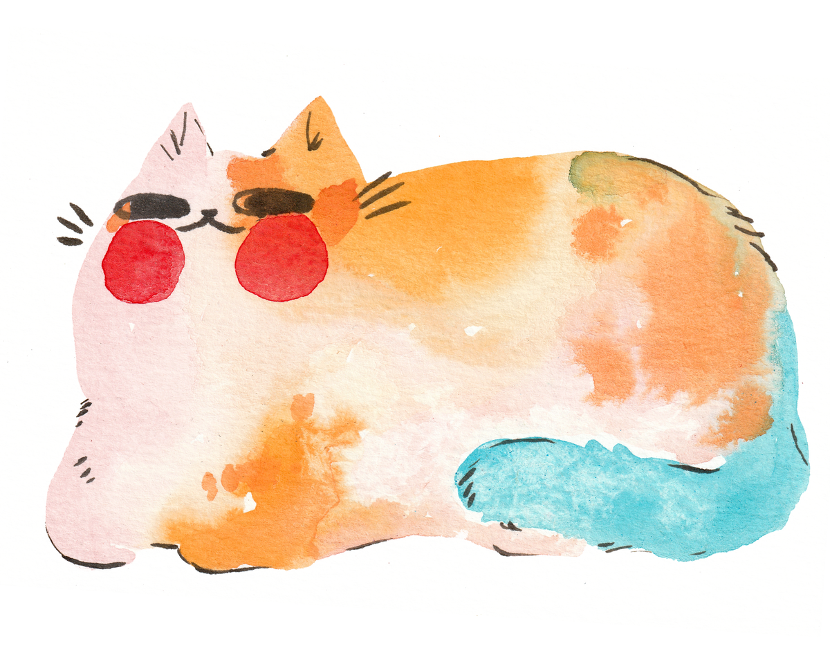 Loaf Cat Art Print | Rebekah Evans (NC)