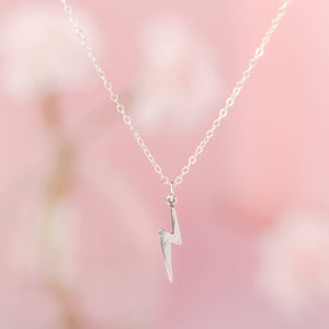 Lightning Bolt Necklace | Silver | Mineral and Matter (UT)