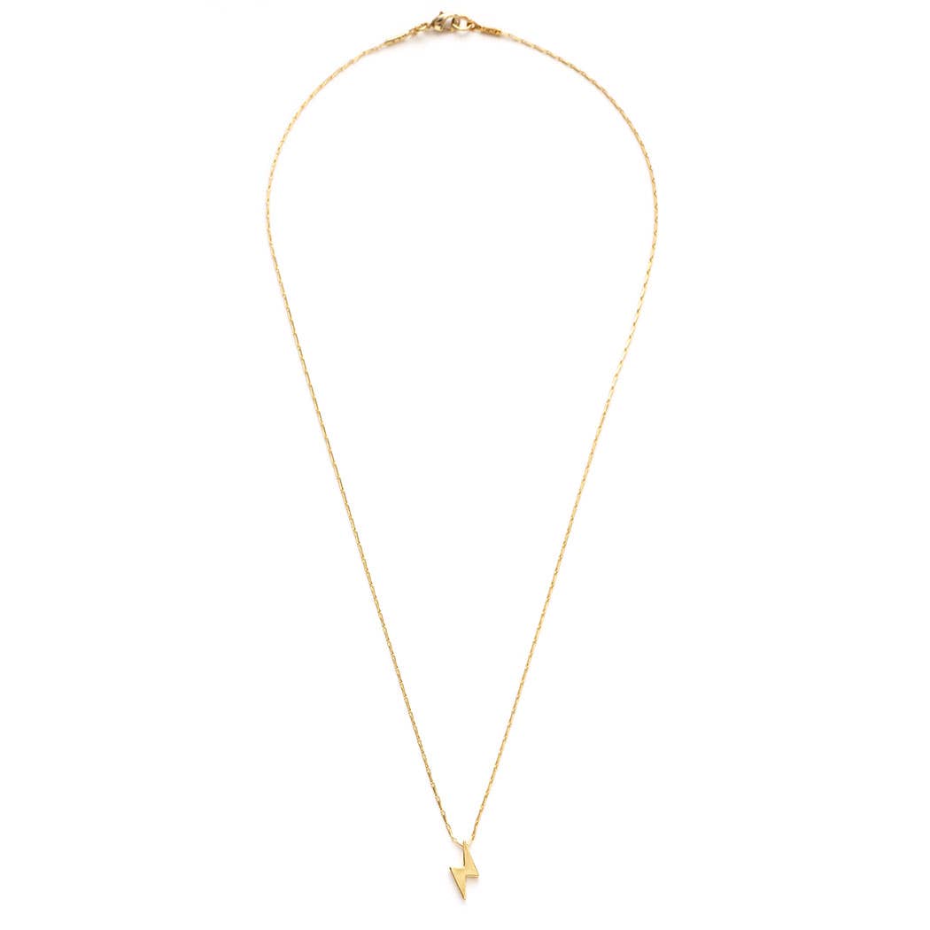 Tiny Lightning Bolt Necklace | Amano Studio (CA)