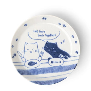 Lunch Date Cats Plate