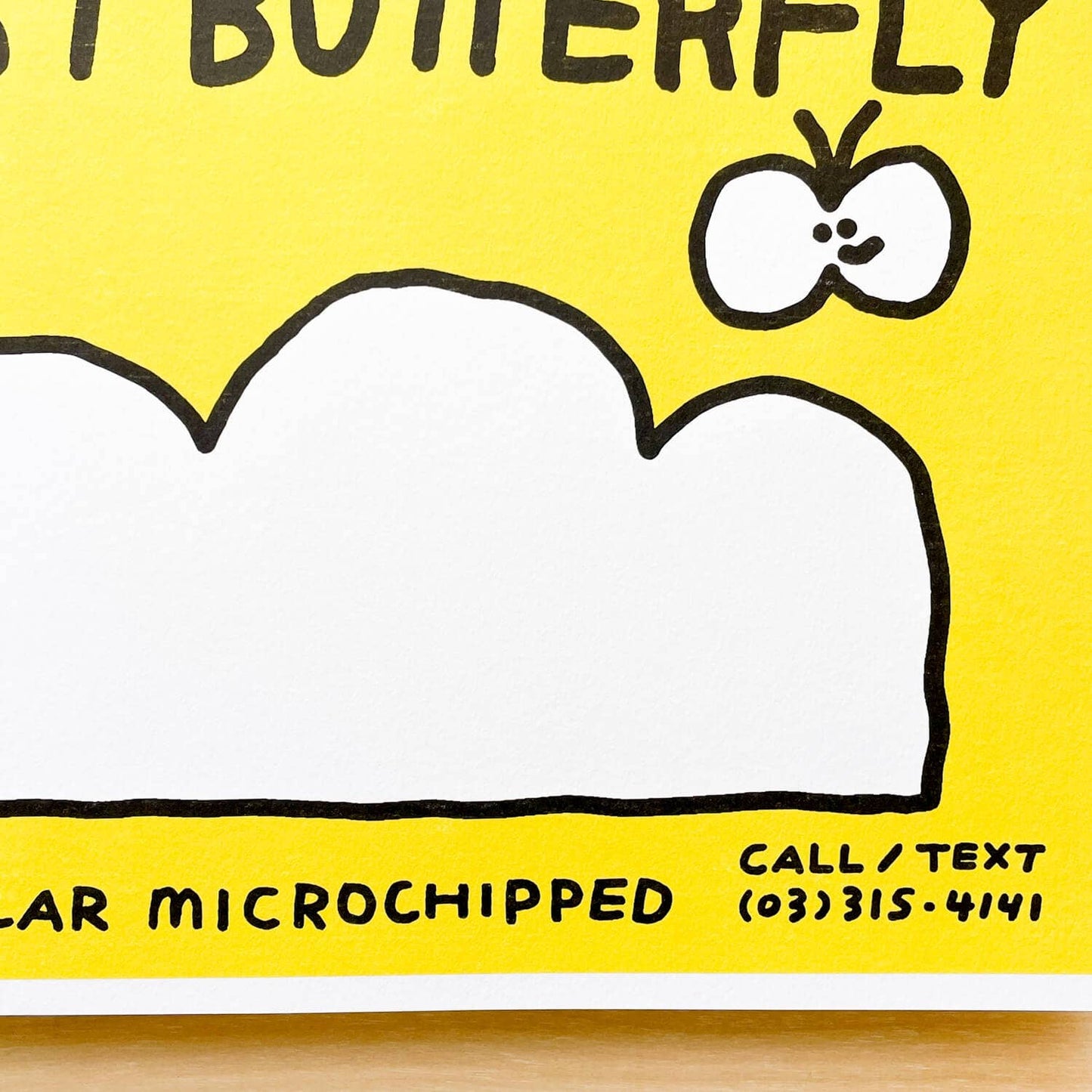 Lost Butterfly Risograph Art Print | Oitama (CA)