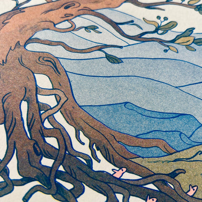 Mountain Magic Riso Print | Natalie Andrewson (CA)