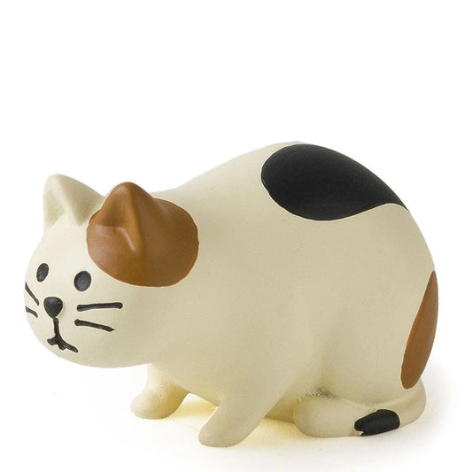 Curious Calico Cat Figurine | Decole (Japan)