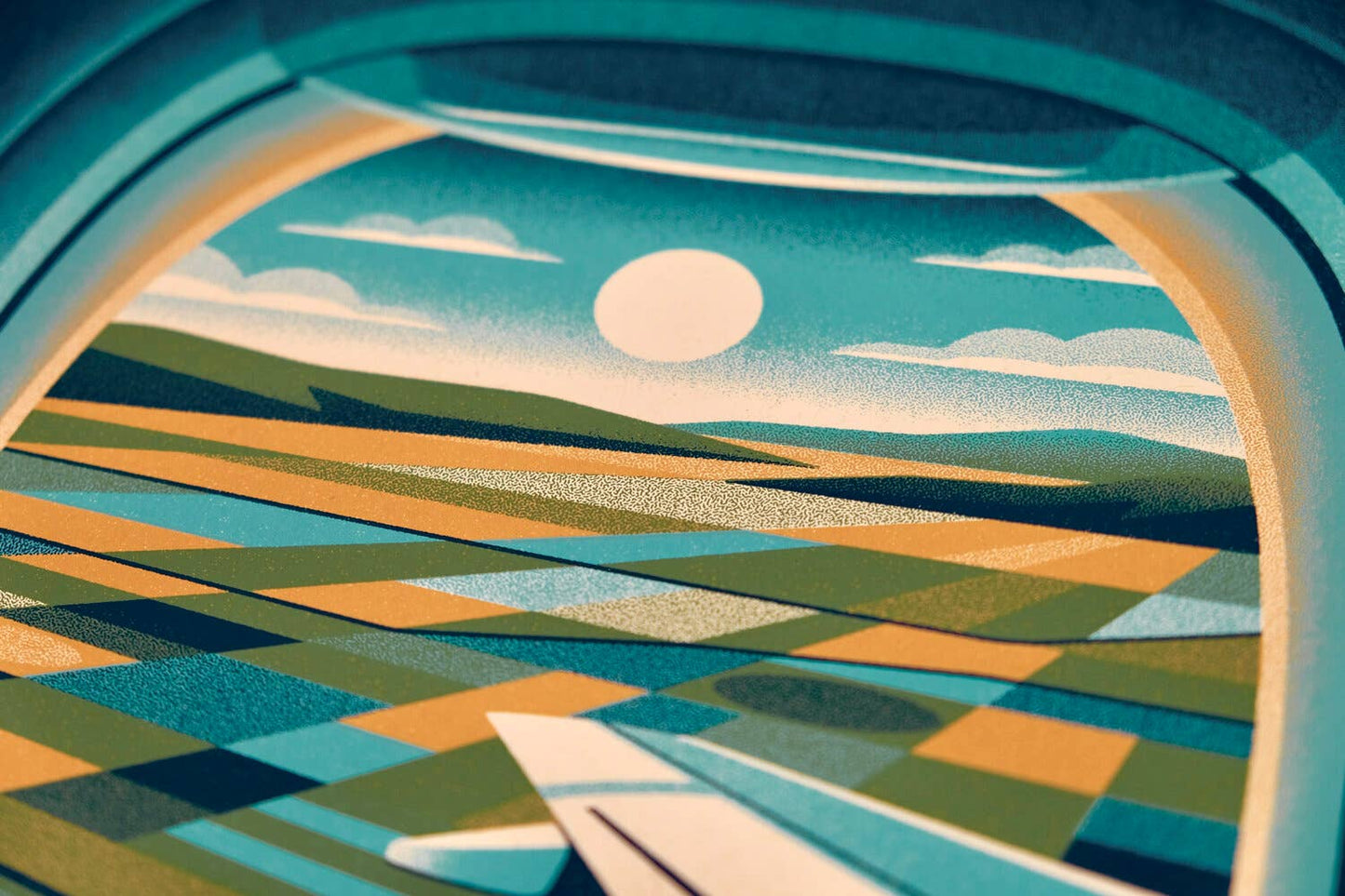 Window Seat Series Screenprint | Farmland | DKNG Studios (CA)
