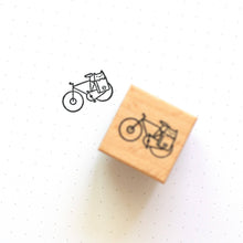 Load image into Gallery viewer, Cat on Bike Rubber Stamp | Robot Dance Battle (CA)
