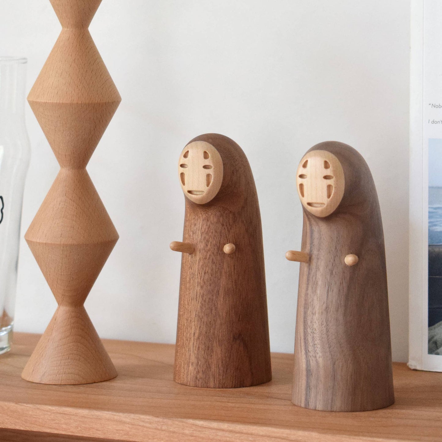 No-Face Bottle Opener | Handcrafted in Black Walnut/Sapele | Senser (NJ)