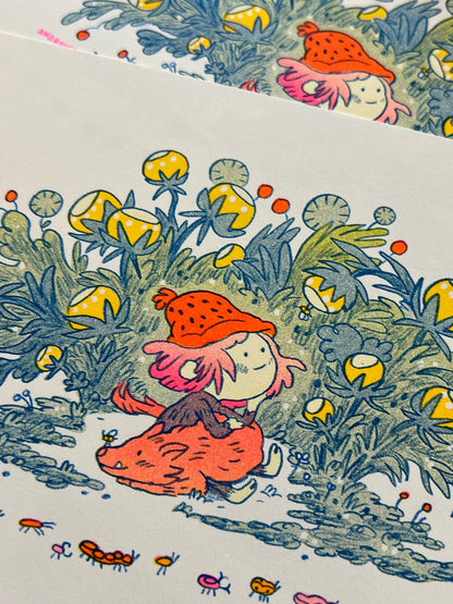 Spirit of Small Beasts Small Riso Print | Natalie Andrewson (CA)