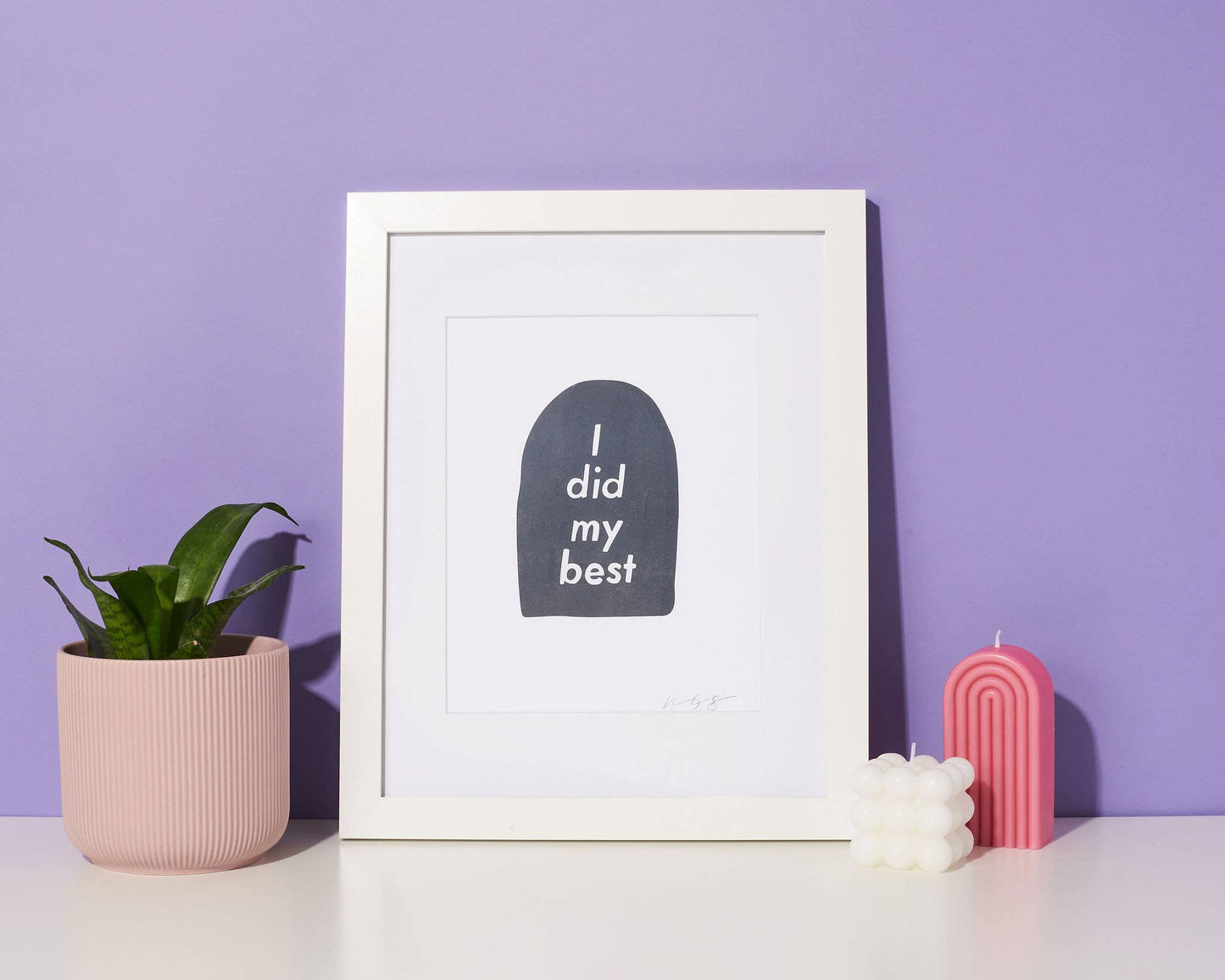 Did My Best Letterpress Print | And Here We Are (OH)