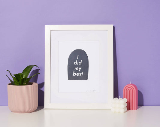 Did My Best Letterpress Print | And Here We Are (OH)