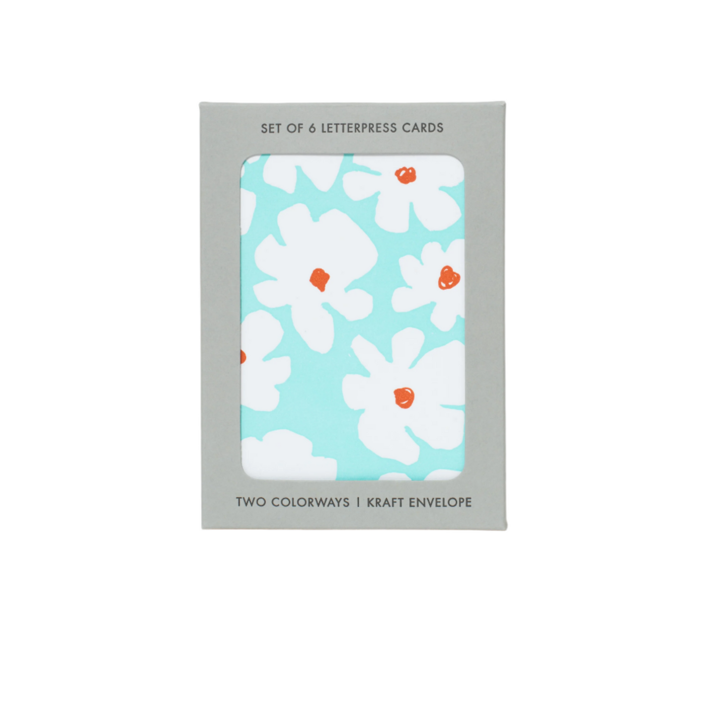 Big Flowers Blank Letterpress Greeting Cards | Egg Press(OR)