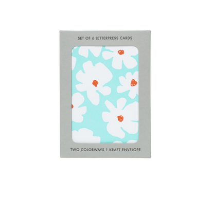 Big Flowers Blank Letterpress Greeting Cards | Egg Press(OR)