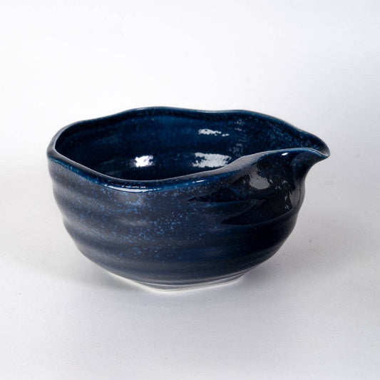 Katakuchi Matcha Bowl With Spout Navy (Japan)