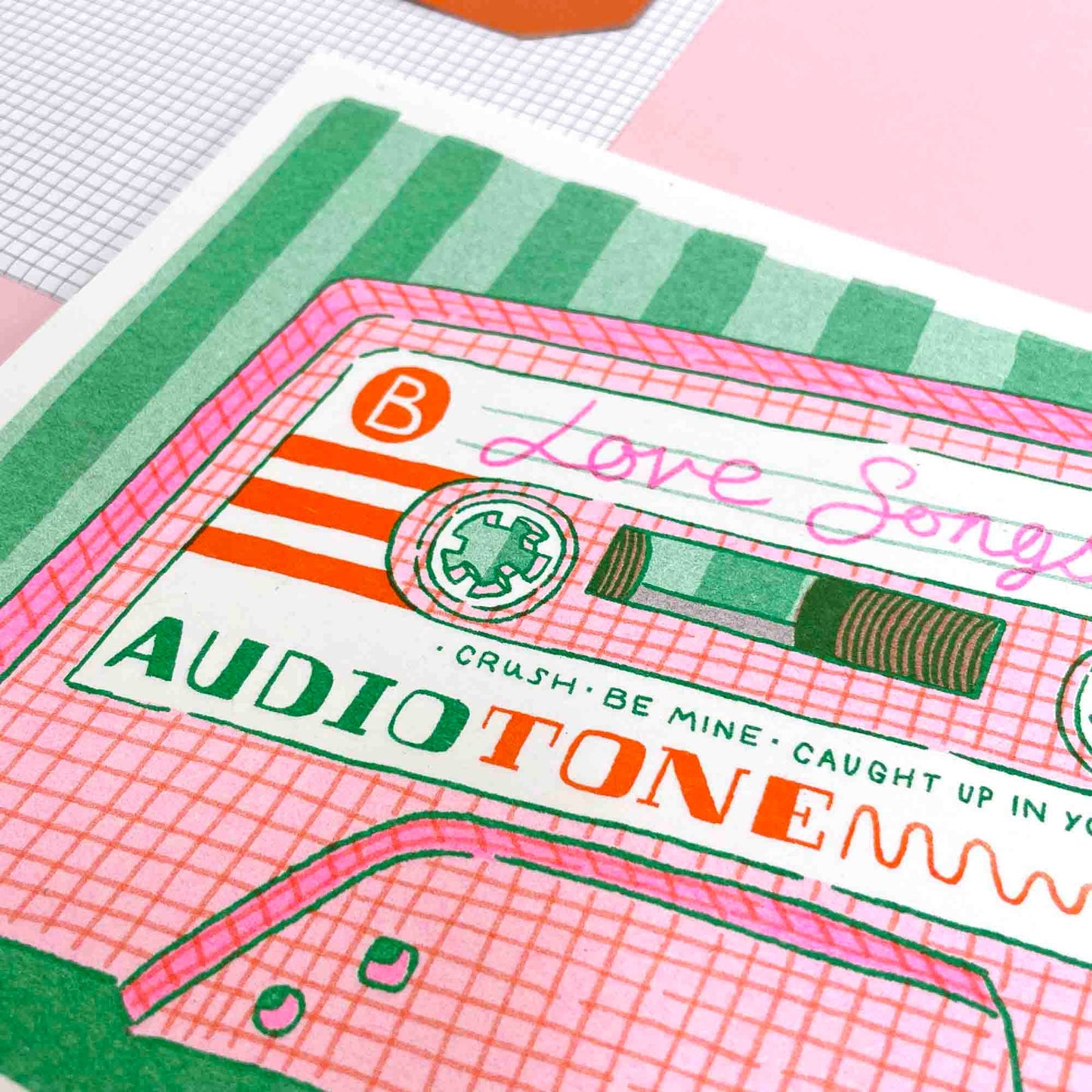 A5 Mixtape Risograph Print | Jacqueline Colley (UK)