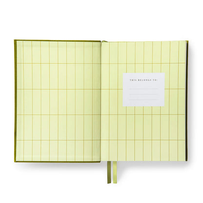 Olive Green Fabric Daily Planner (A5) | Kaleido (UK)