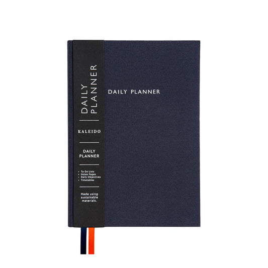 Off Black Fabric Daily Planner (A5) | Kaleido (UK)