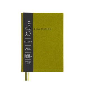 Olive Green Fabric Daily Planner | A5 | Kaleido (UK)