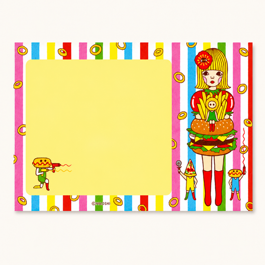 Hamburger Girl Notepad | Naoshi (CA)