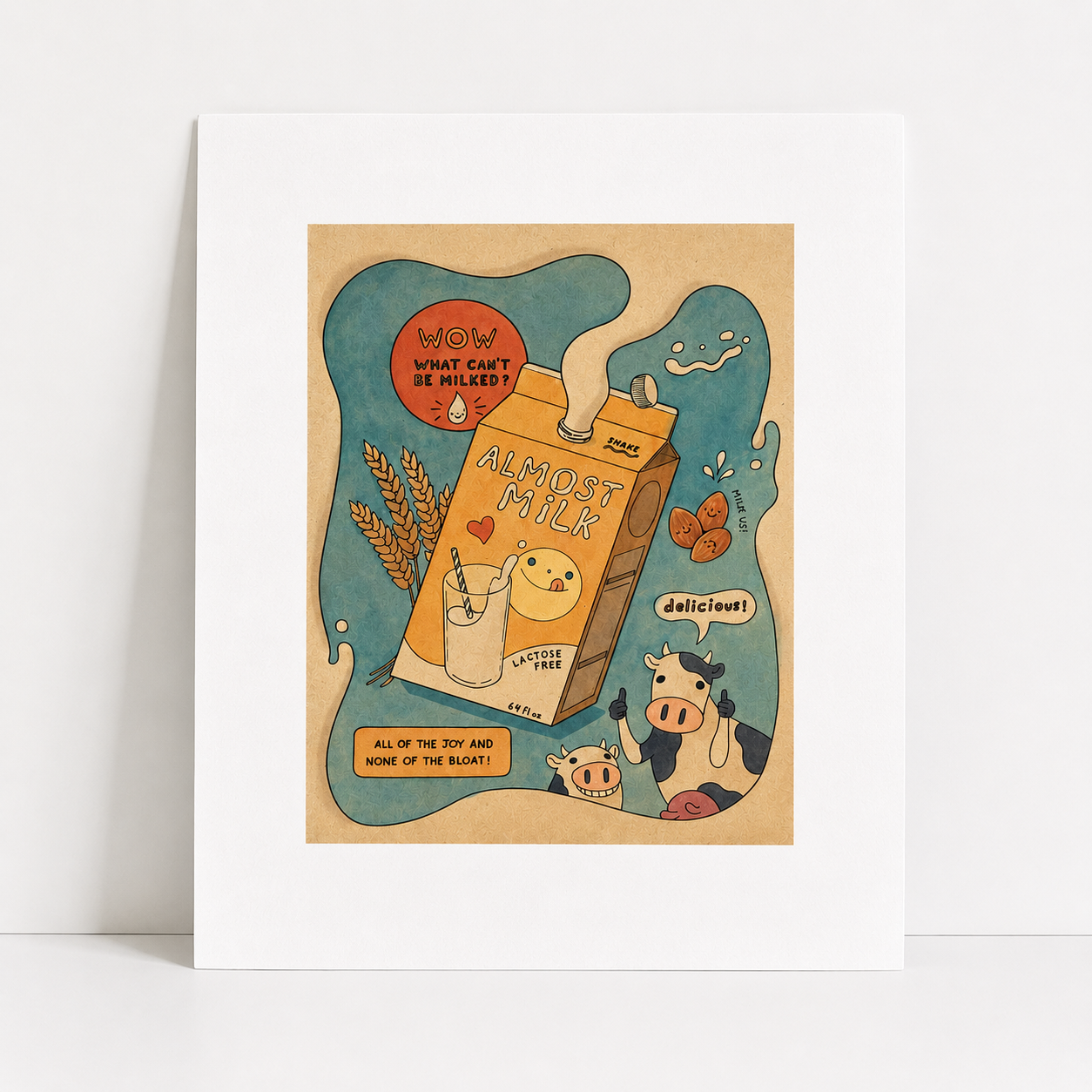 Almost Milk Art Print | Felicia Chiao (CA)