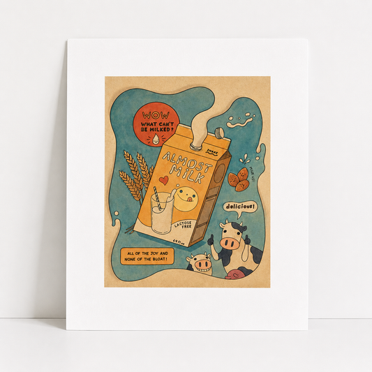 Almost Milk Art Print | Felicia Chiao (CA)