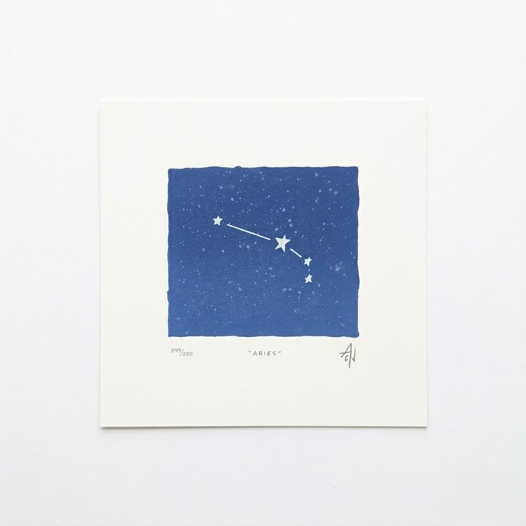 Zodiac Constellation Screenprint | Allison & Jonathan Metzger (IA)