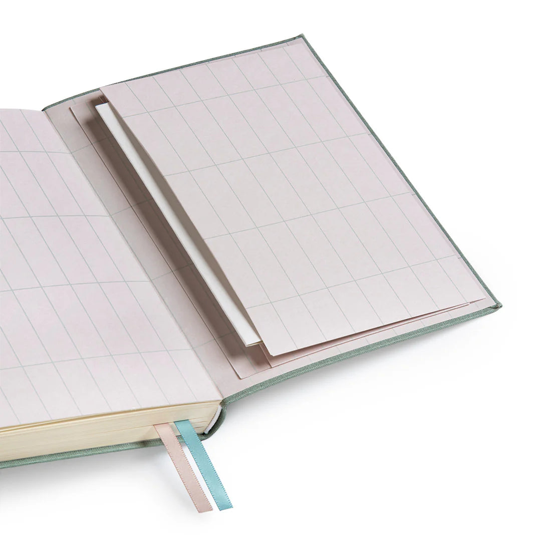 Sage Fabric Daily Planner | B6 | Kaleido (UK)