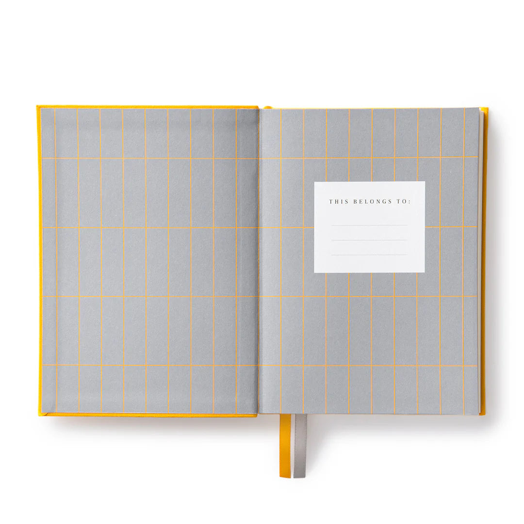 Yellow Fabric Daily Planner | B6 | Kaleido (UK)
