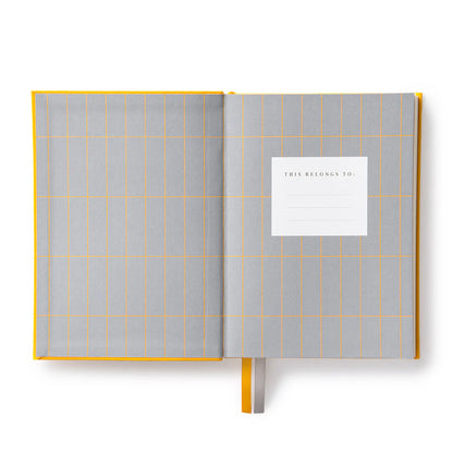Yellow Fabric Daily Planner | B6 | Kaleido (UK)