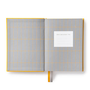 Yellow Fabric Daily Planner | B6 | Kaleido (UK)