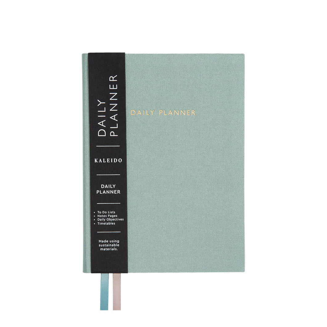 Sage Fabric Daily Planner | B6 | Kaleido (UK)