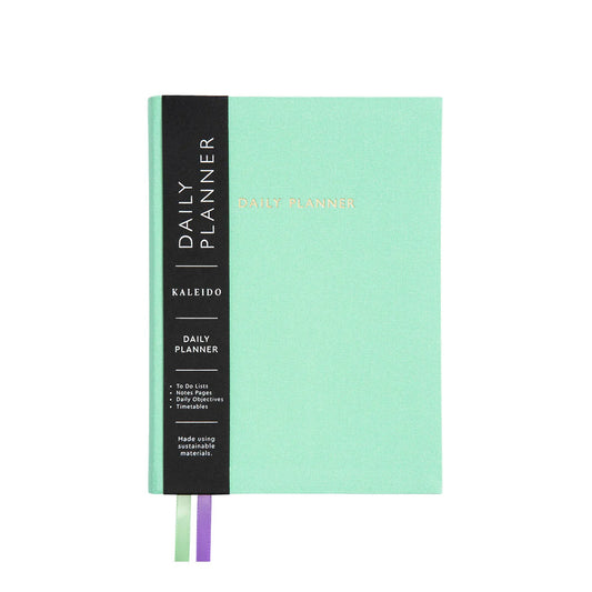 Mint Fabric Daily Planner | B6 | Kaleido (UK)