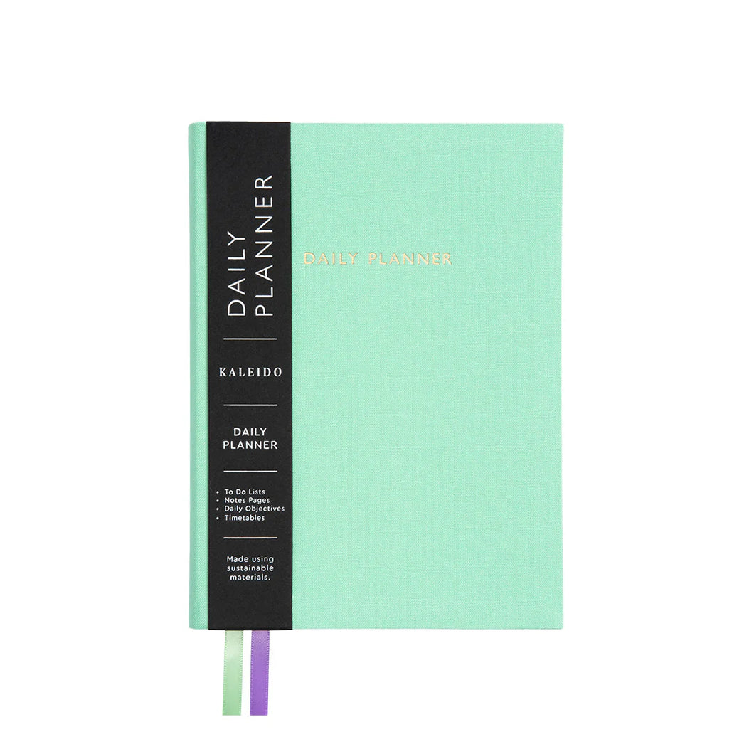 Mint Fabric Daily Planner | B6 | Kaleido (UK)