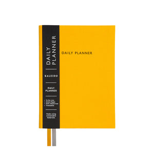 Yellow Fabric Daily Planner | B6 | Kaleido (UK)
