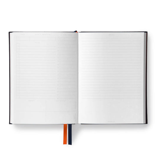 Off Black Fabric Daily Planner | B6 | Kaleido (UK)