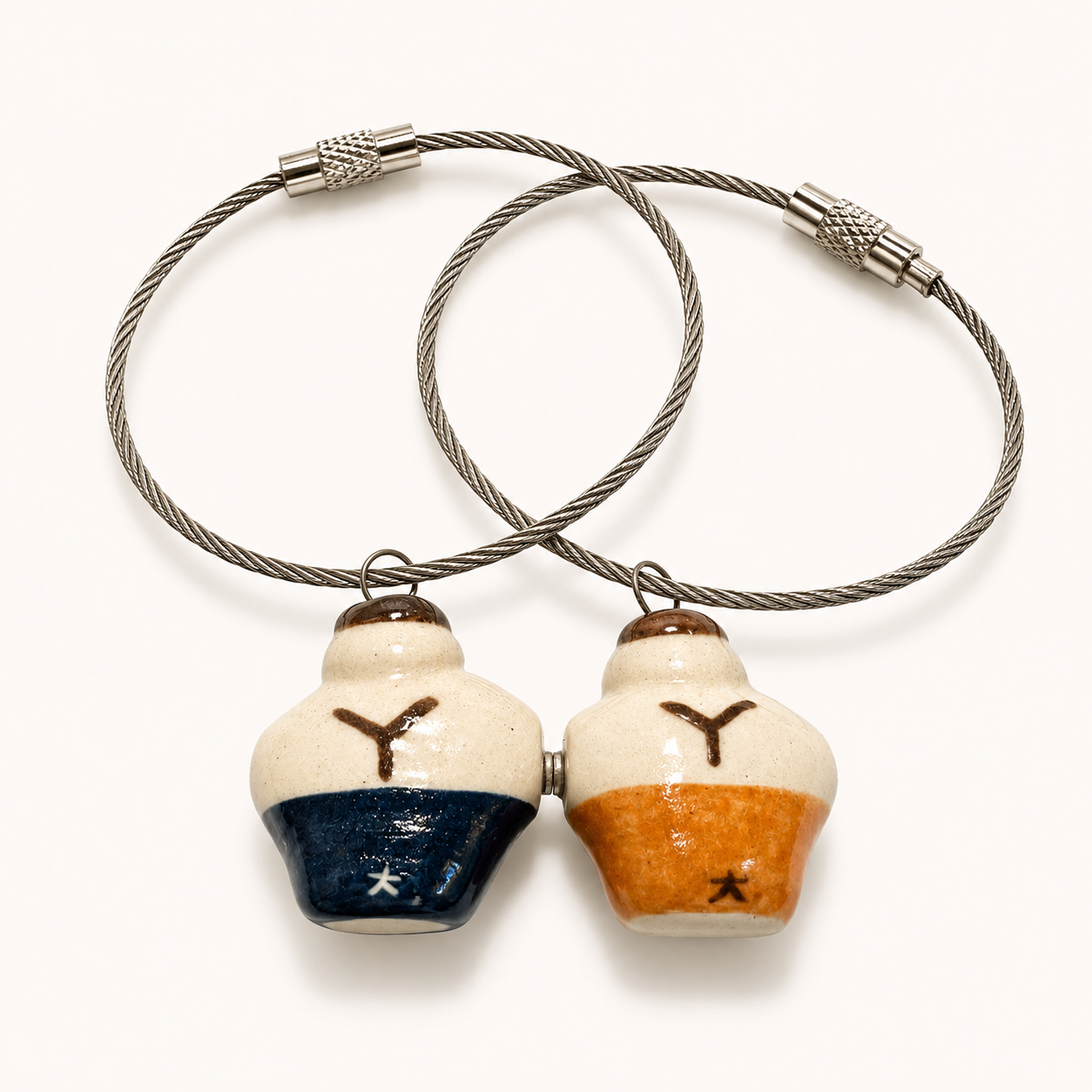 Side by Side Stoneware Couples Pendant Set | Taitau Fung (HK)