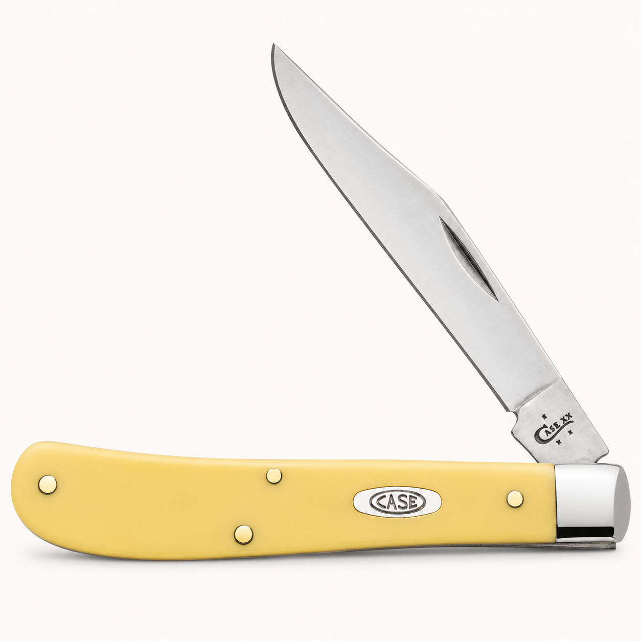Yellow Synthetic Slimline Trapper | Case Cutlery (PA)