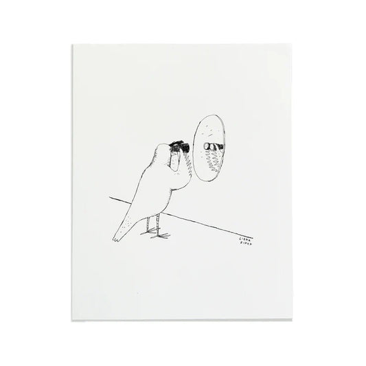Bird Watching Letterpress Print | Liana Finck (NY)