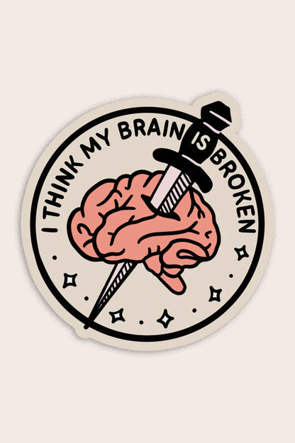 Brain is Broken Vinyl Sticker | SHC x Kevin Devine
