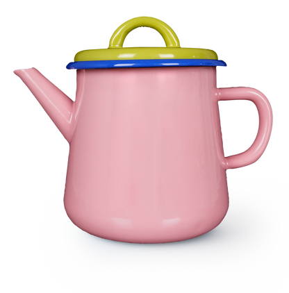 Colorama Enamel Tea Pot| Soft Pink | Bornn (Turkey)